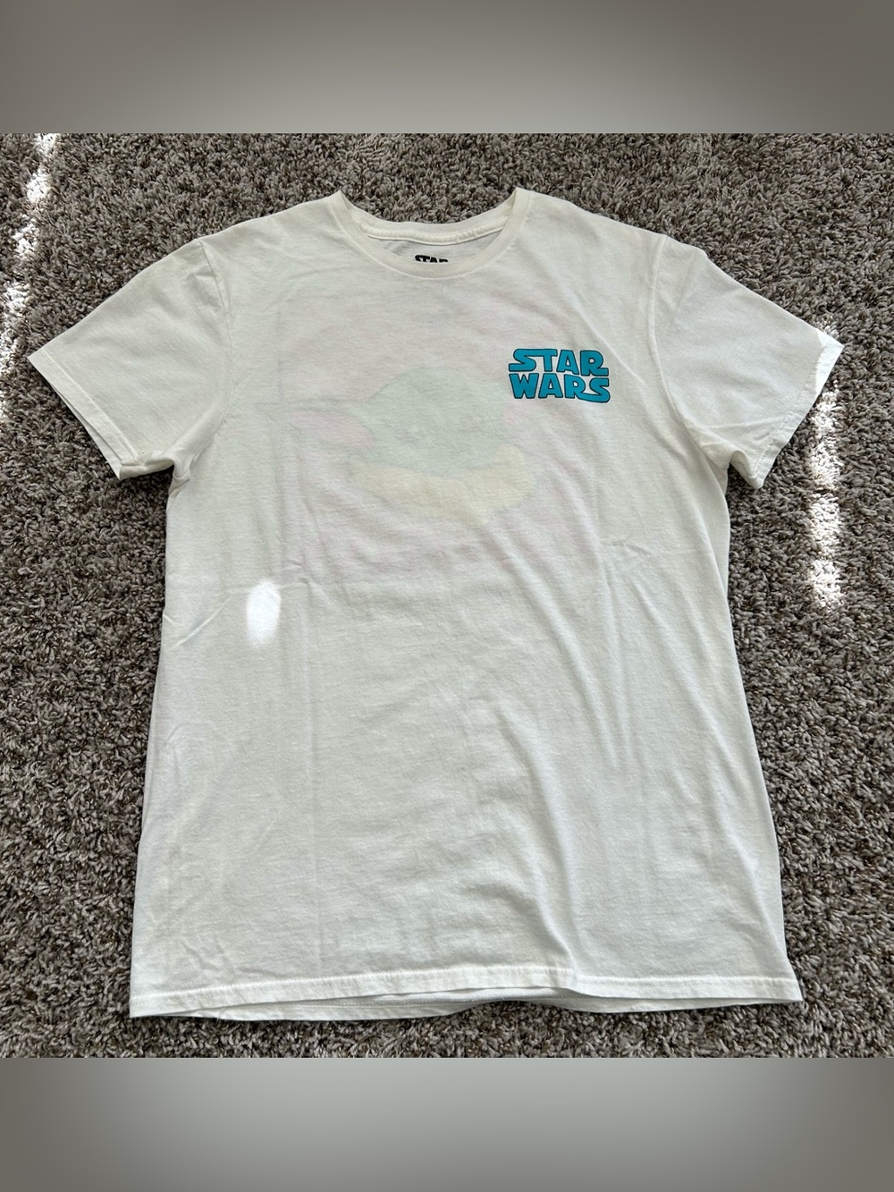 STAR WARS THE MANDALORIAN GROGU BABY YODA T SHIRT MEN M WHITE MAD ENGINE